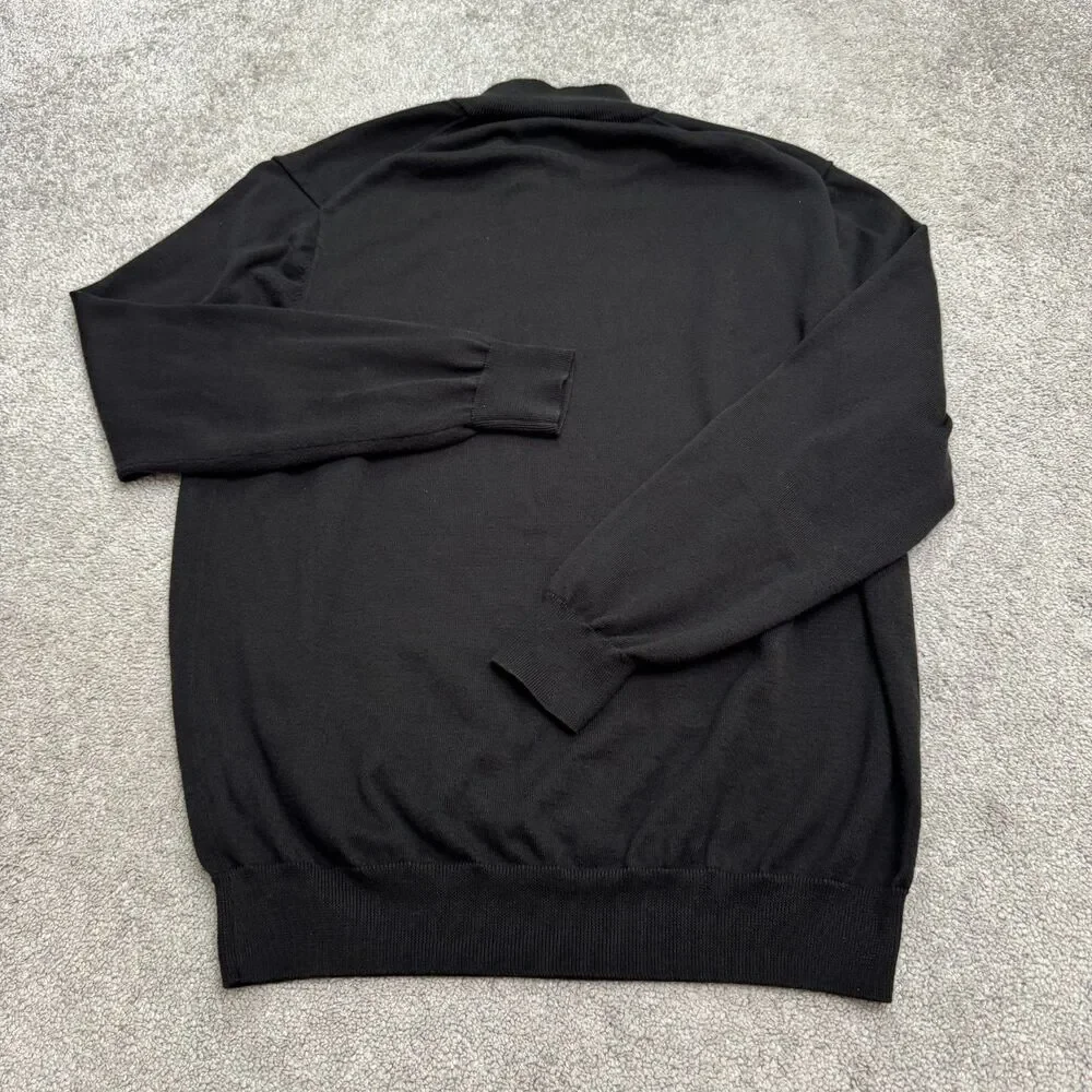 Jos. A. Bank Signature Collection Knit Quarter Zip Sweater Mens 2XL Pima Cotton
